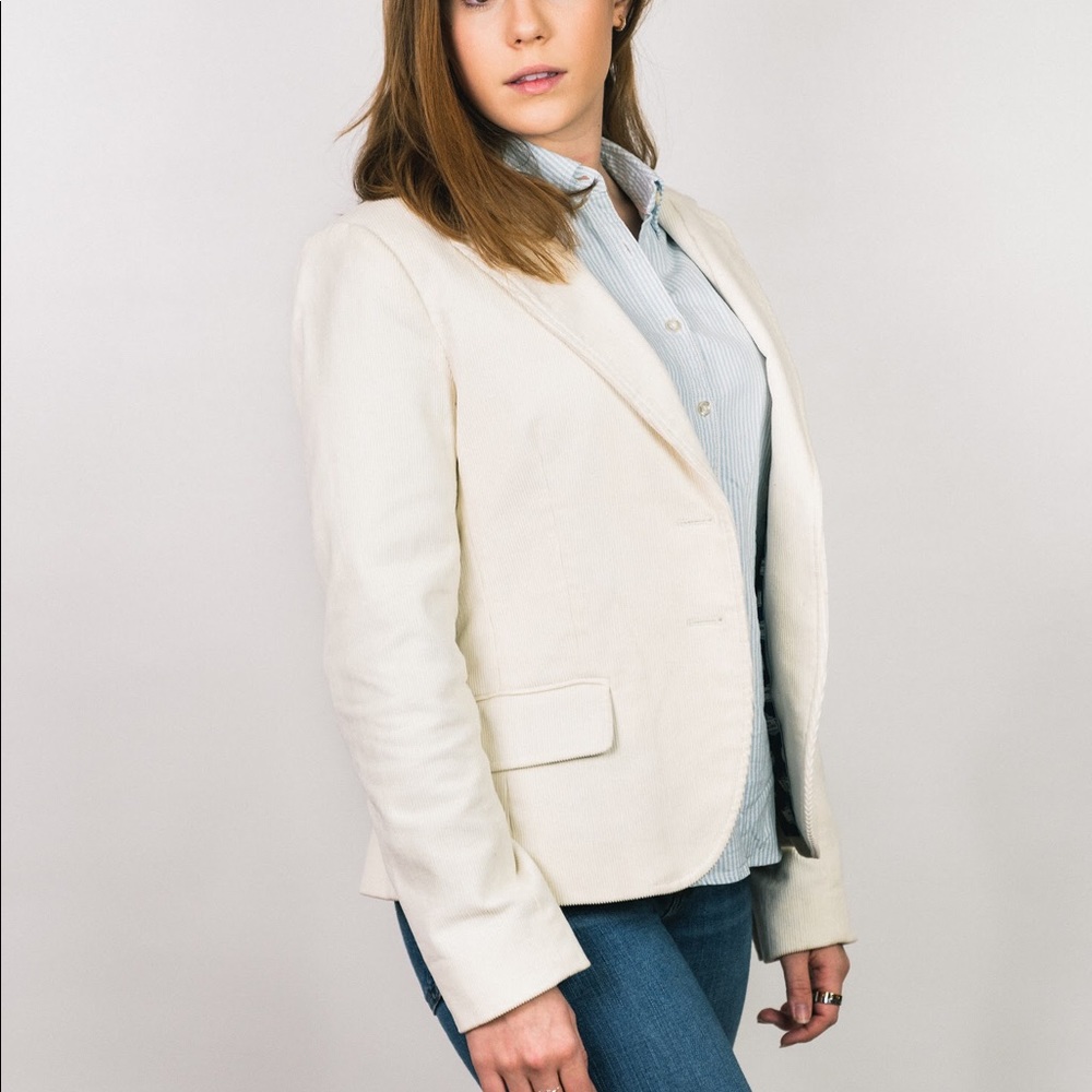 VINEYARD VINES CREAM CORDUROY BLAZER
